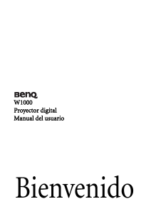 Manual de uso BenQ W1000 Proyector