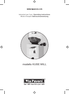 Bedienungsanleitung La Pavoni Kube Mill Kaffeemühle