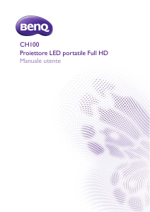 Manuale BenQ CH100 Proiettore