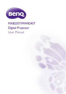 Manual BenQ MX823ST Projector