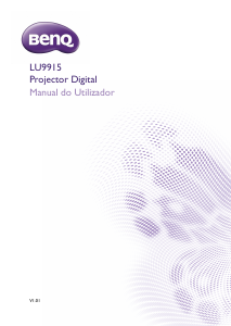Manual BenQ LU9915 Projetor