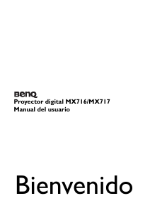 Manual de uso BenQ MX716 Proyector