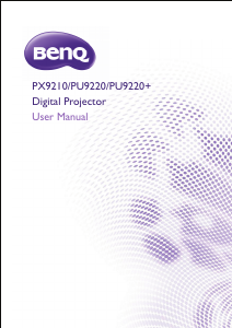 Manual BenQ PU9220 Projector
