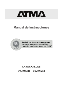 Manual de uso Atma LVJ2150B Lavavajillas