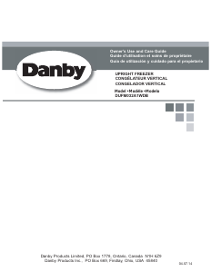 Handleiding Danby DUFM032A1WDB Vriezer