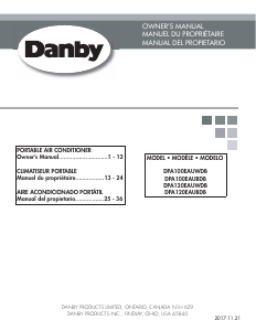 Mode d’emploi Danby DPA100EAUBDB Climatiseur