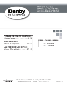 Mode d’emploi Danby DTAC120F1WDB Climatiseur