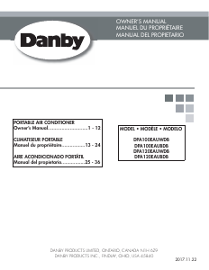 Mode d’emploi Danby DPA100EAUWDB Climatiseur