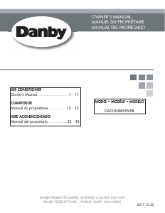 Mode d’emploi Danby DAC060BHUWDB Climatiseur