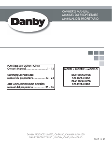 Handleiding Danby DPA120EAUWDB Airconditioner