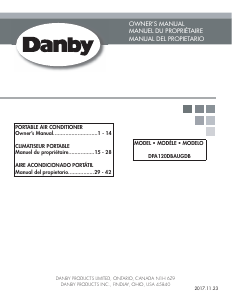 Mode d’emploi Danby DPA120DBAUGDB Climatiseur