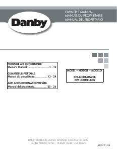 Mode d’emploi Danby DPA140HEAUWDB Climatiseur