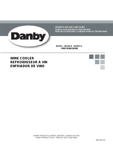 Mode d’emploi Danby DWC018A1BDB Cave à vin
