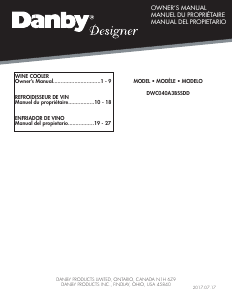 Manual de uso Danby DWC040A3BSSDD Vinoteca