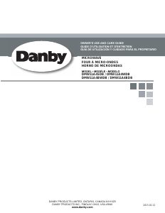 Manual de uso Danby DMW11A4BWDB Microondas