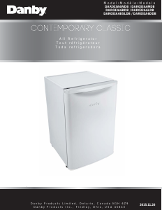 Manual Danby DAR033A6PDB Refrigerator