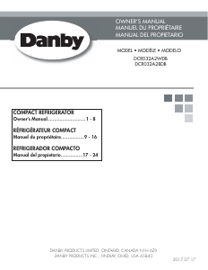 Manual de uso Danby DCR032A2WDB Refrigerador