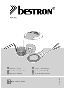 Handleiding Bestron ADF900 Snack Duo Fondueset