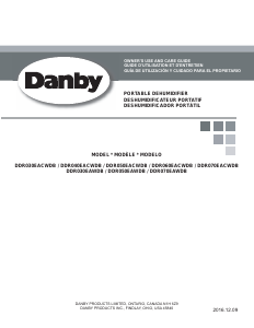 Mode d’emploi Danby DDR030EAWDB Déshumidificateur