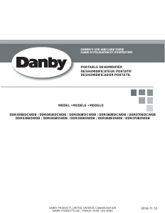 Mode d’emploi Danby DDR050BDWDB Déshumidificateur