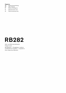 Bedienungsanleitung Gaggenau RB282204 Kühl-gefrierkombination