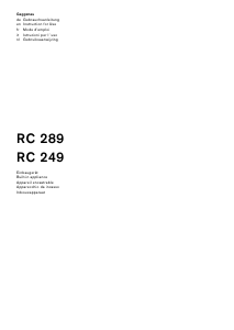 Manual Gaggenau RC289203 Refrigerator