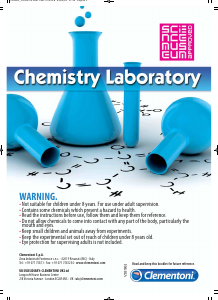 Manual Clementoni 61308 Chemistry Laboratory