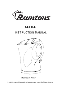 Handleiding Ramtons RM/317 Waterkoker