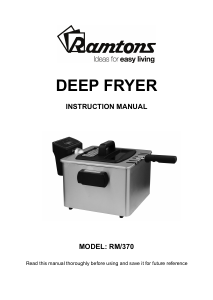 Manual Ramtons RM/370 Deep Fryer