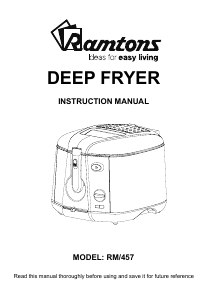 Manual Ramtons RM/457 Deep Fryer