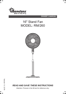 Manual Ramtons RM/260 Fan