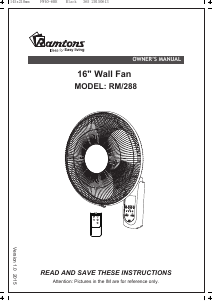 Manual Ramtons RM/288 Fan