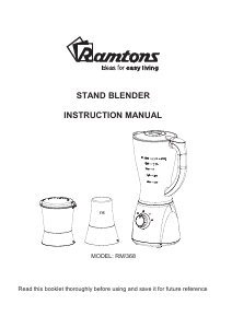 Manual Ramtons RM/368 Blender