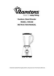 Manual Ramtons RM/246 Blender