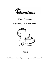 Manual Ramtons RM/348 Blender