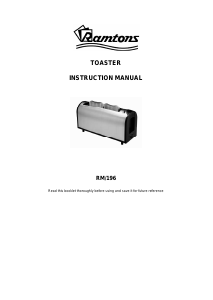 Manual Ramtons RM/196 Toaster
