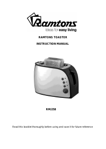 Manual Ramtons RM/258 Toaster