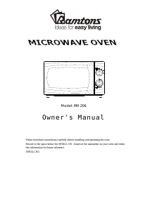 Manual Ramtons RM/206 Microwave