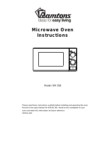 Manual Ramtons RM/358 Microwave