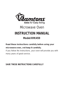 Manual Ramtons RM/459 Microwave