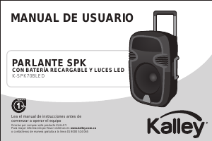 Manual de uso Kalley K-SPK70BLED Altavoz