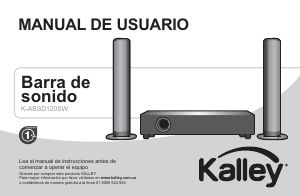 Manual de uso Kalley K-ABSD120SW Altavoz