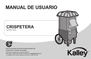 Manual de uso Kalley K-PM1200 Maquina de palomitas