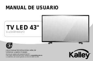 Manual de uso Kalley K-LED43FHDSQT2 Televisor de LED