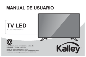 Manual de uso Kalley K-LED50UHDSNT2 Televisor de LED