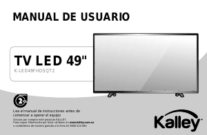 Manual de uso Kalley K-LED49fhdsqt2 Televisor de LED