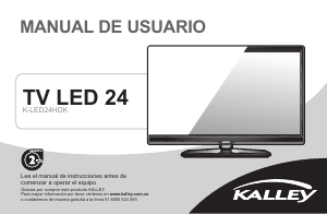 Manual de uso Kalley K-LED24HDK Televisor de LED