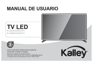 Manual de uso Kalley K-LED55UHDSVT2 Televisor de LED