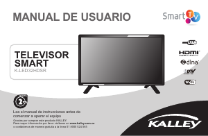 Manual de uso Kalley K-LED32HDRST2 Televisor de LED