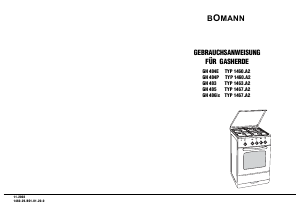 Bedienungsanleitung Bomann GH 483 Herd